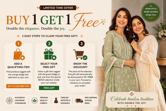 Buy 1 Get 1 Free at Rivaz Threads & Co.: Double the Elegance, Double the Celebration