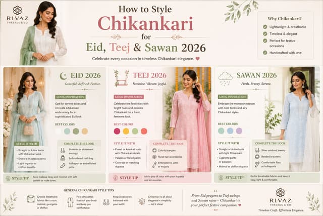 How to Style Chikankari for Eid, Teej & Sawan 2026